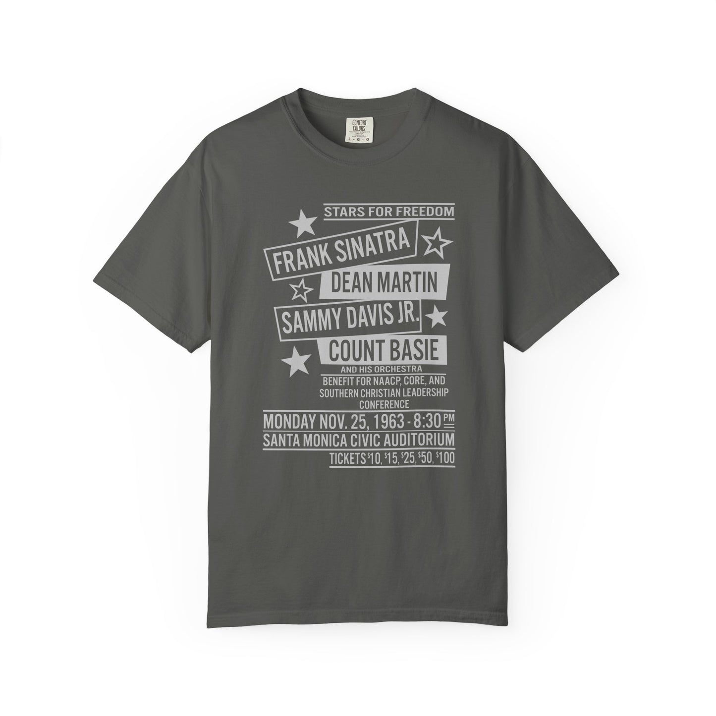 Frank Sinatra, Dean Martin, Sammy Davis Jr, Count Basie Stars for Freedom Unisex T-Shirt