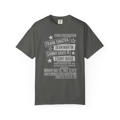 Frank Sinatra, Dean Martin, Sammy Davis Jr, Count Basie Stars for Freedom Unisex T-Shirt