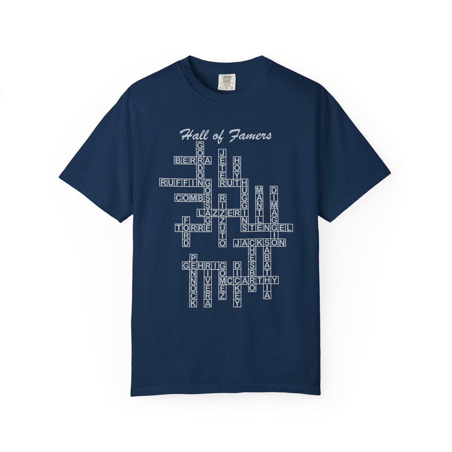 NY Yankees Hall of Famers Crossword Unisex T-Shirt