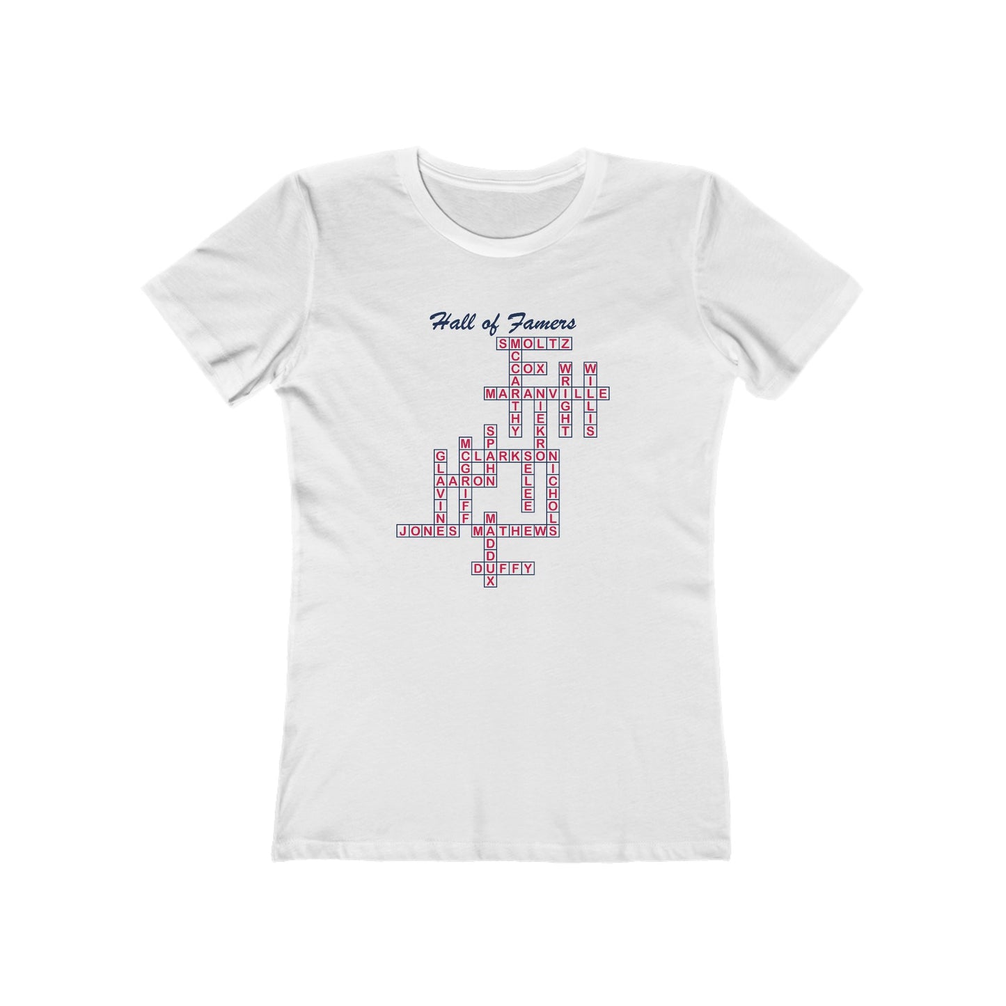 Braves Hall of Famers Crossword Women's Tee