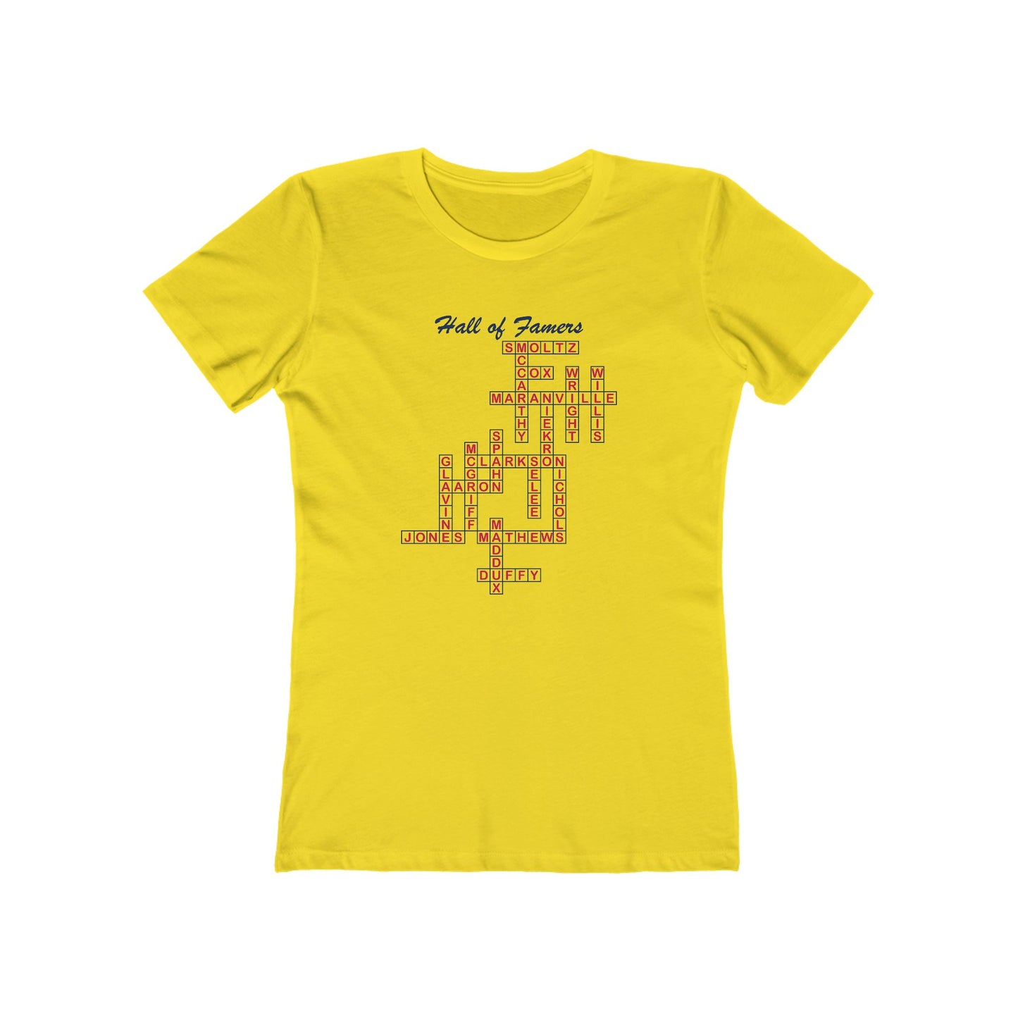 Braves Hall of Famers Crossword Women's Tee