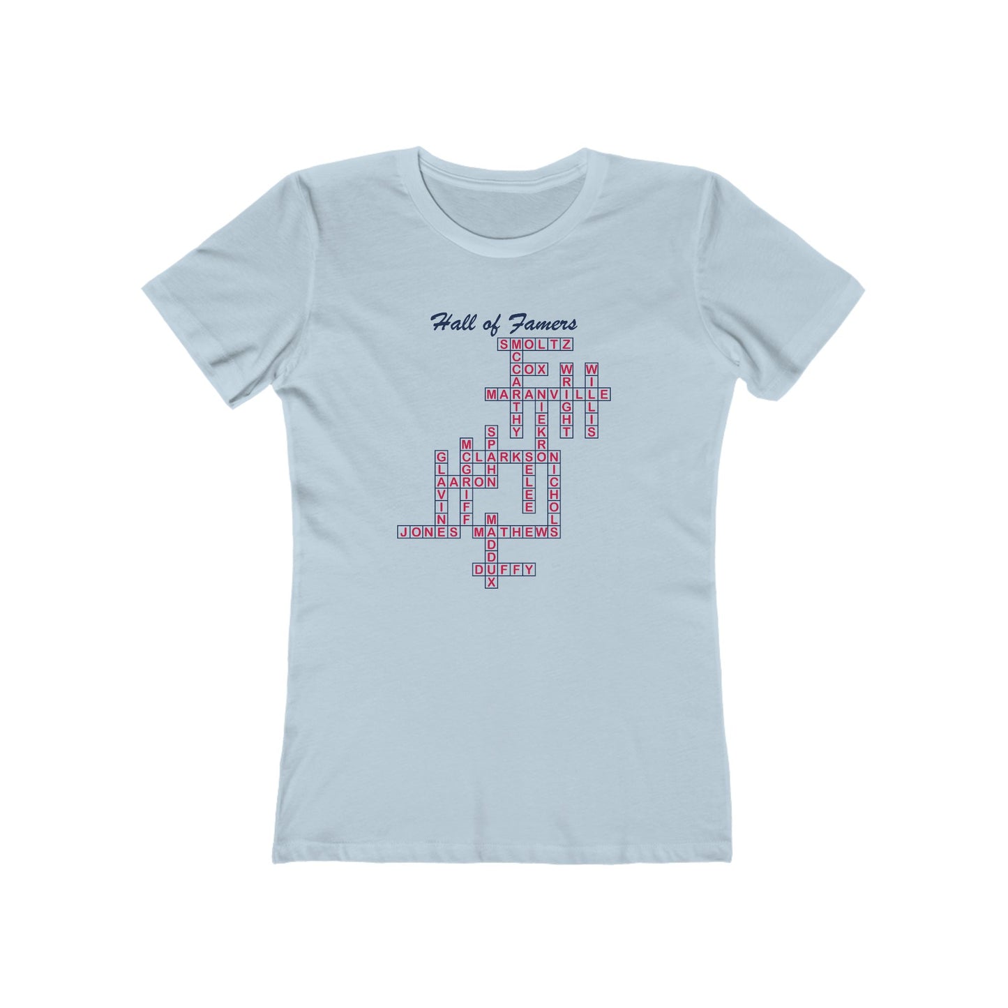 Braves Hall of Famers Crossword Women's Tee