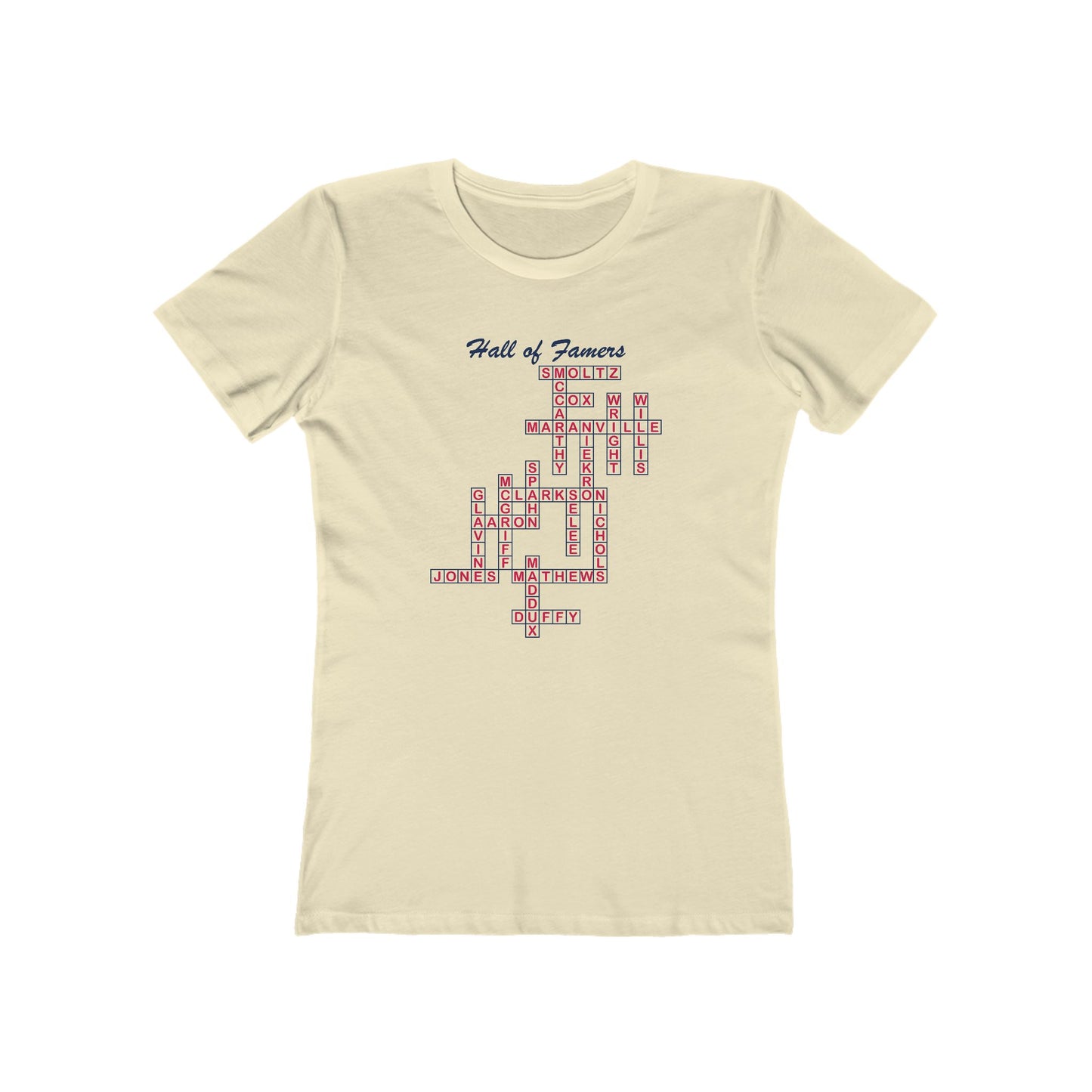 Braves Hall of Famers Crossword Women's Tee