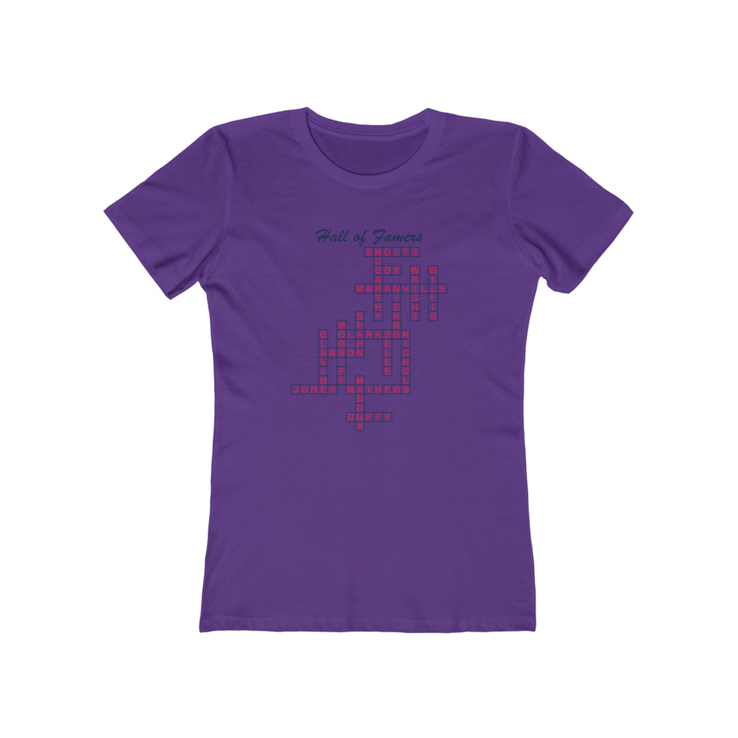 Braves Hall of Famers Crossword Women's Tee