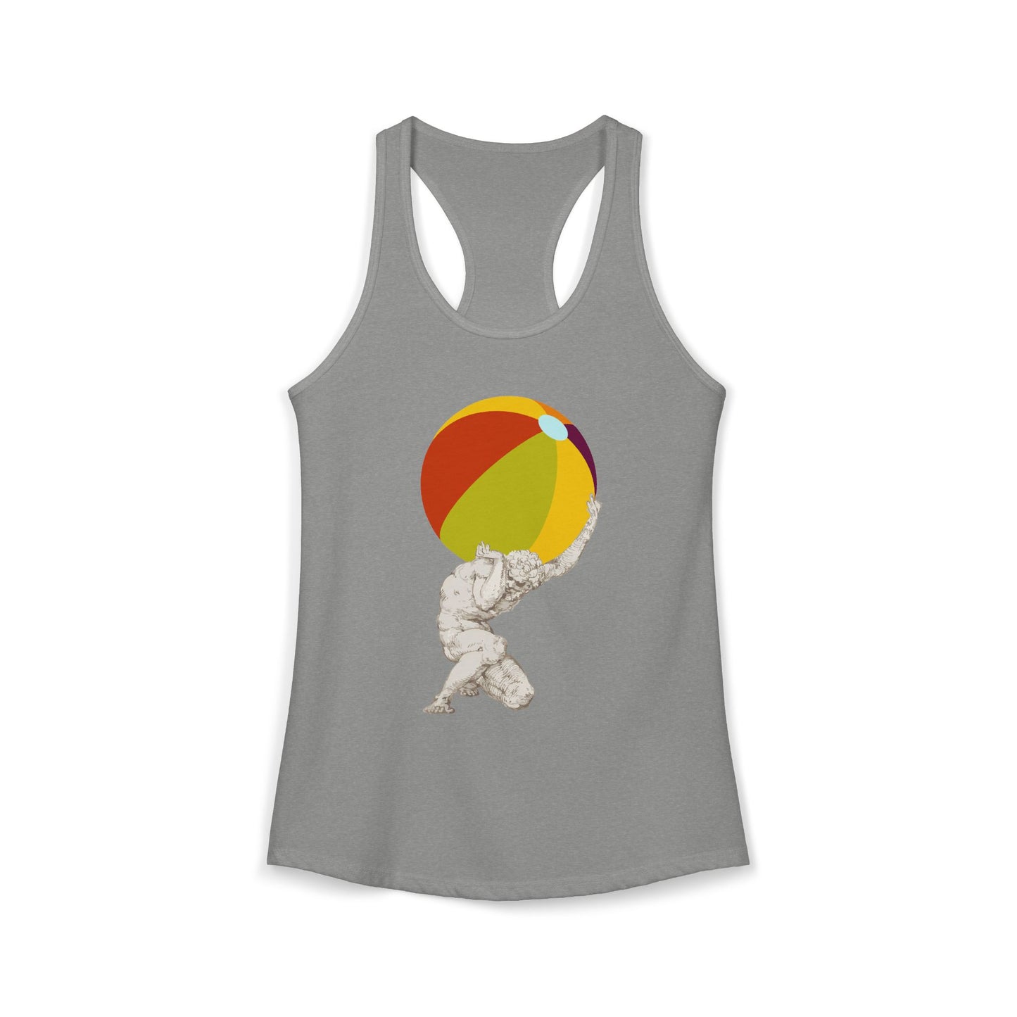 Atlas at the Beach Women's Racerback Tank
