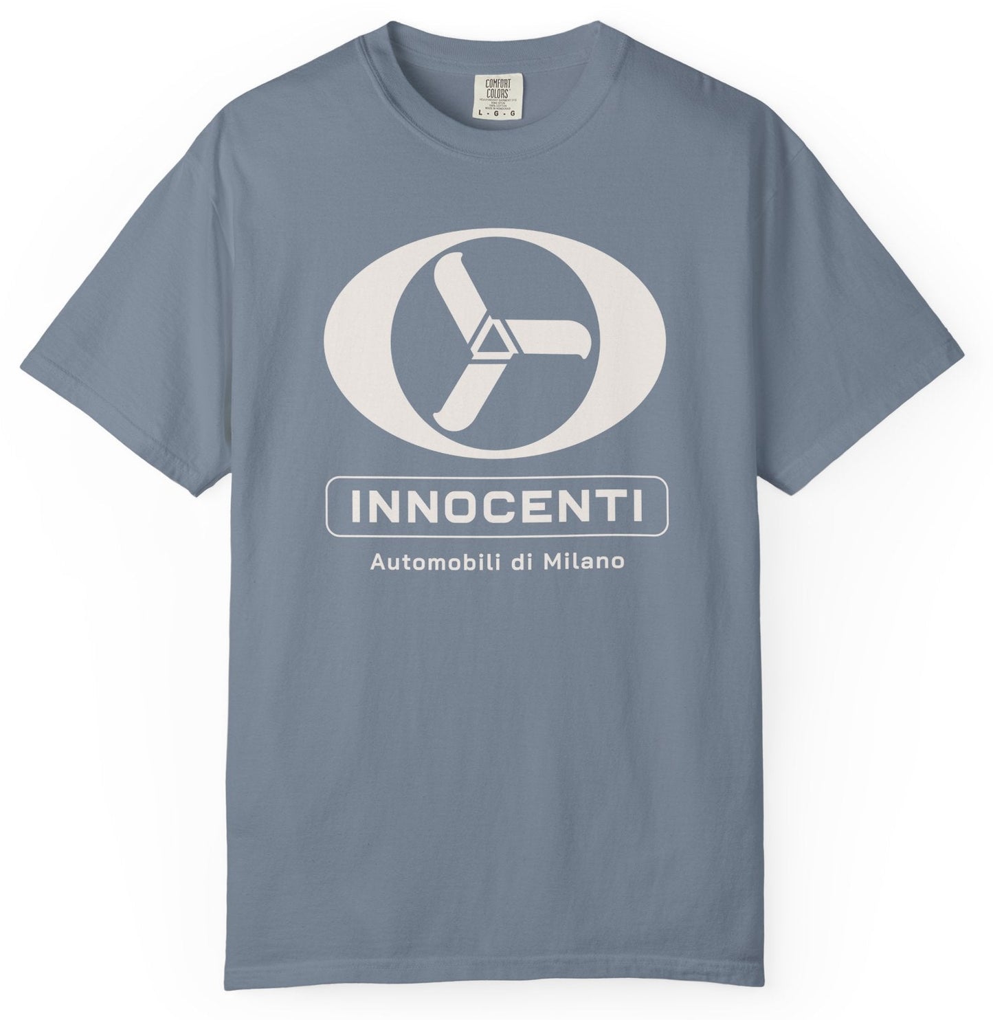 T-shirt with Innocenti steering wheel graphic