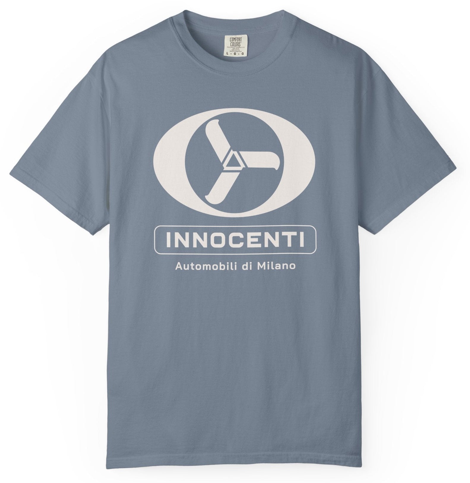T-shirt with Innocenti steering wheel graphic