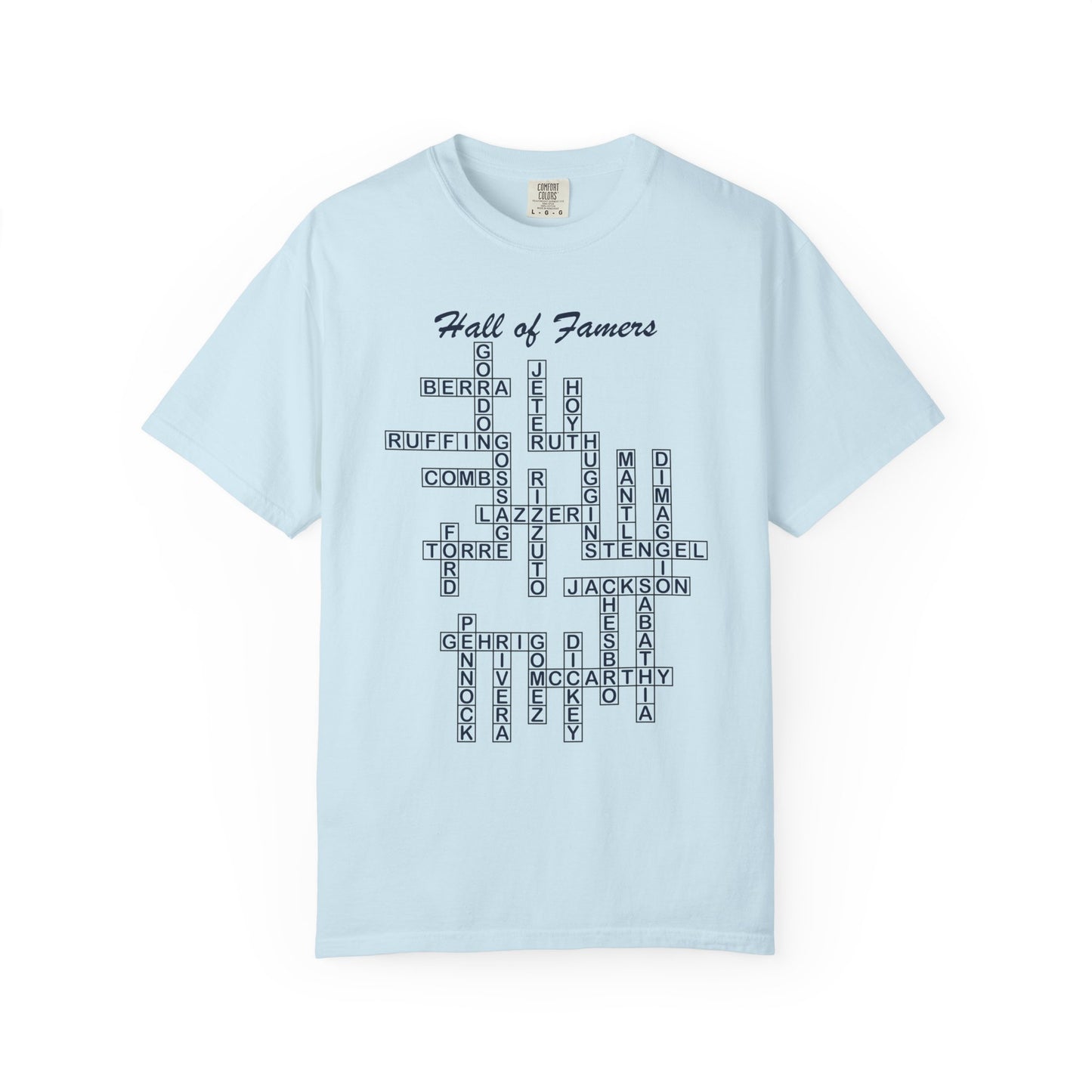 NY Yankees Hall of Famers Crossword Unisex T-Shirt