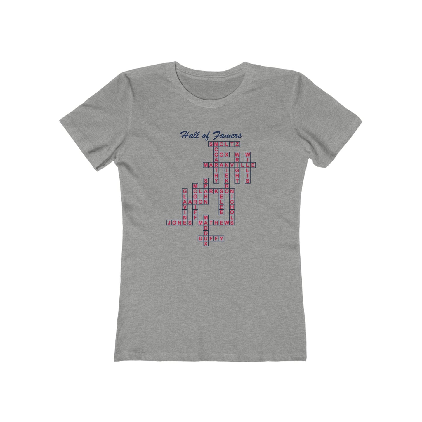 Braves Hall of Famers Crossword Women's Tee