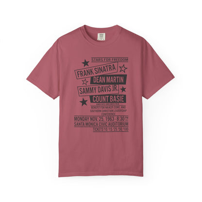 Frank Sinatra, Dean Martin, Sammy Davis Jr, Count Basie Stars for Freedom Unisex T-Shirt