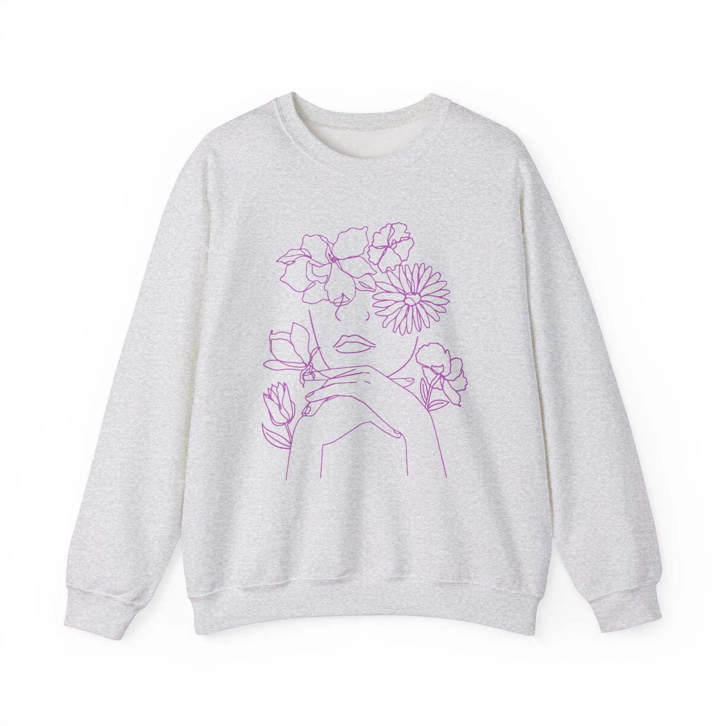 Woman Among the Flowers - Unisex Sweatshirt