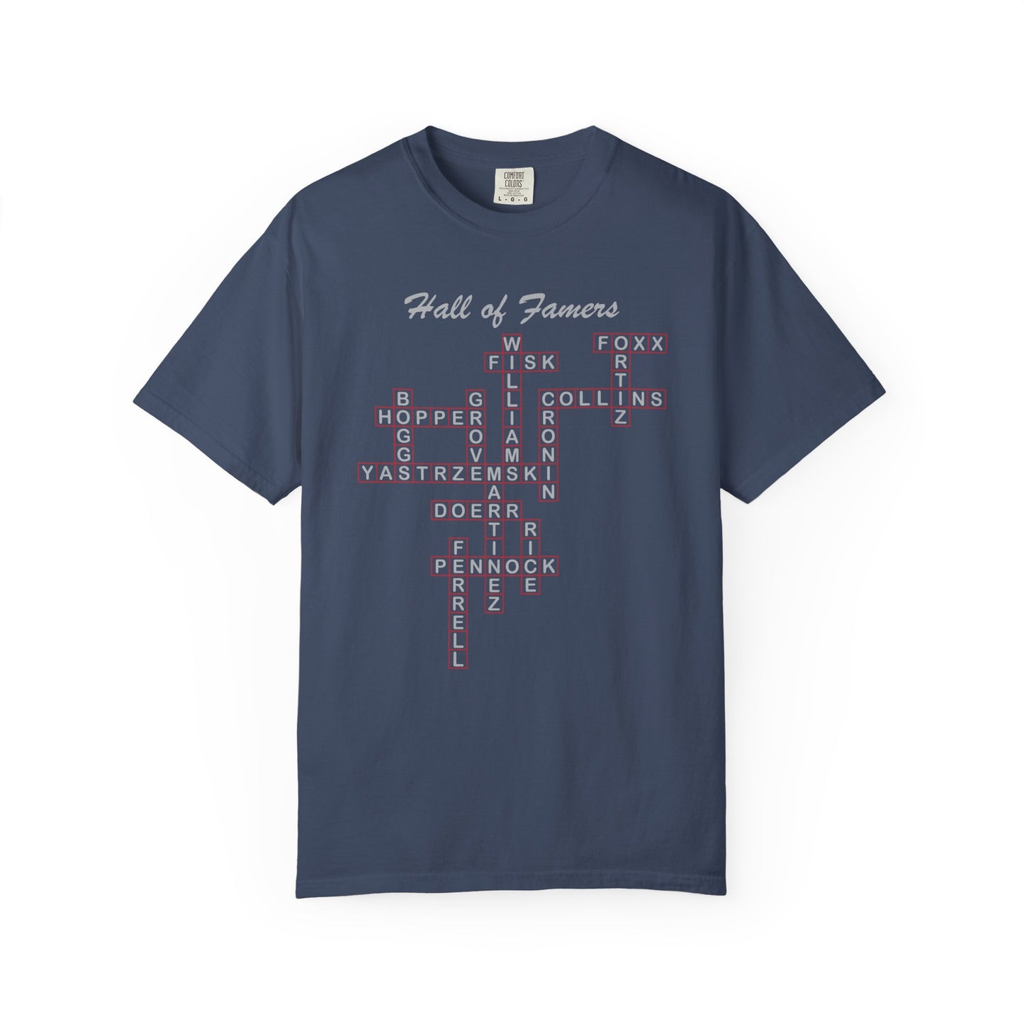 Boston Red Sox Hall of Famers Crossword Unisex T-Shirt