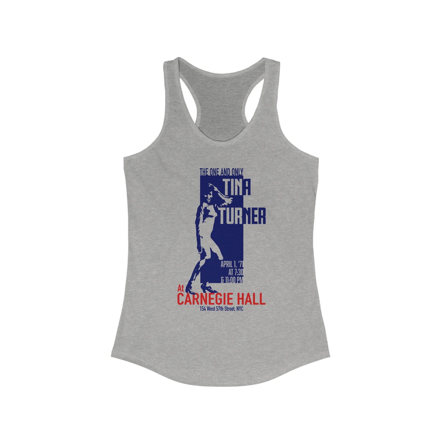 Tina Turner at Carnegie Hall - Women's Racerback Tank