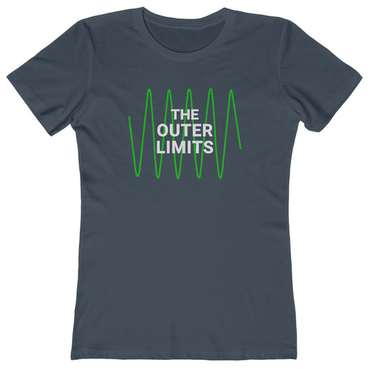 T-shirt with 'The Outer Limits' text above a green oscilloscope graphic.