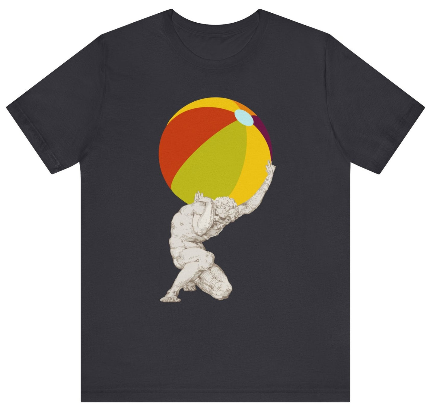 Atlas beachball beach t shirt