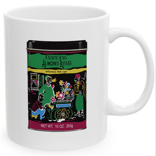 Barton's Almond Kisses Coffee Mug, Ceramic 11oz
