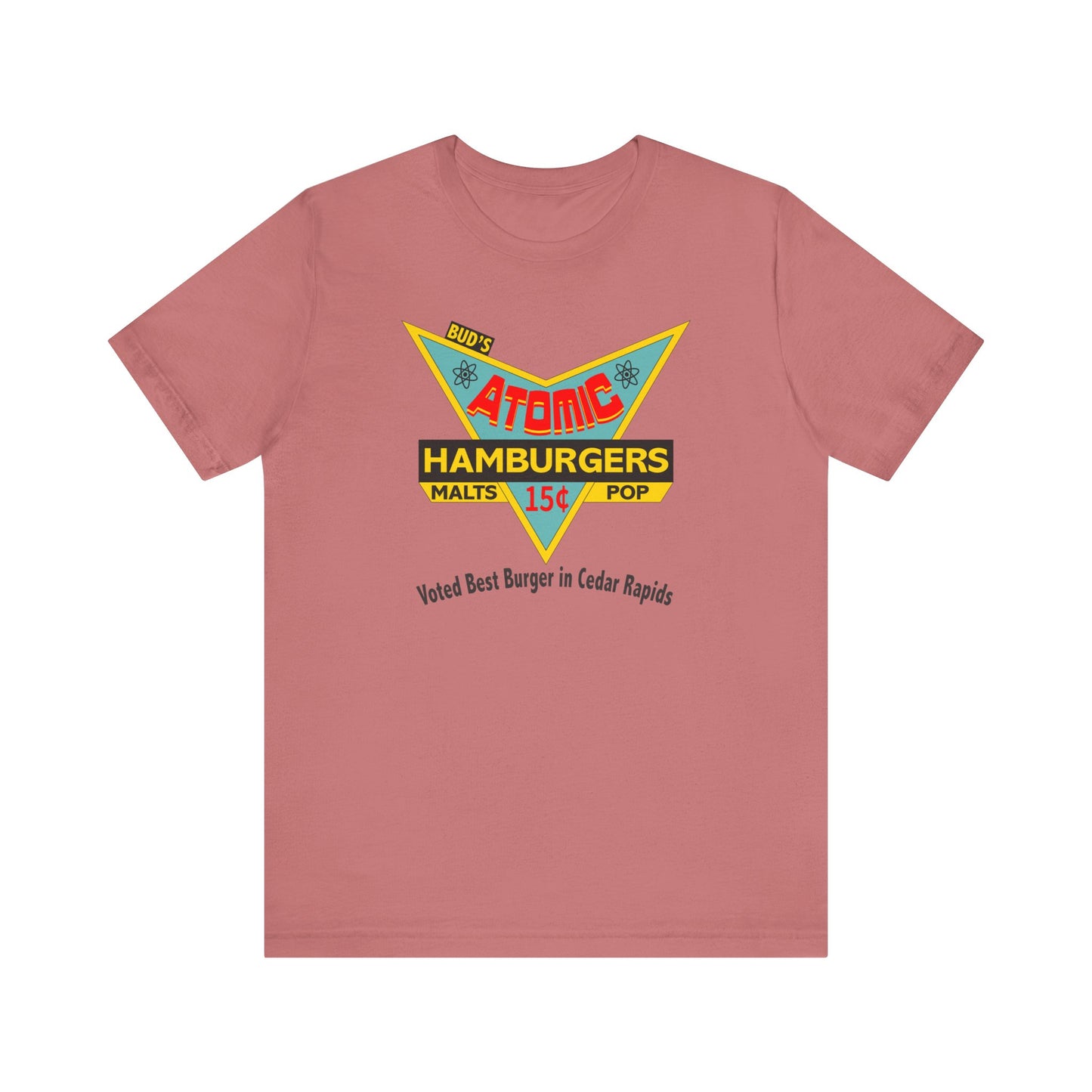 Atomic Hamburger Retro Sign Unisex T-Shirt