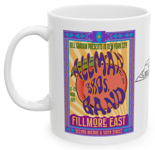 Allman Brothers Fillmore East Coffee Mug