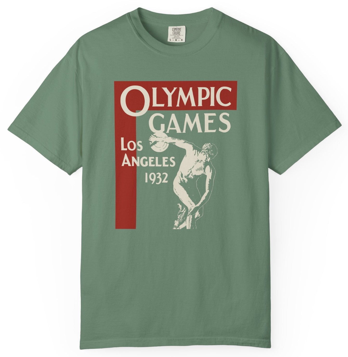 T-shirt with Olympic Games Los Angeles 1932 graphic.