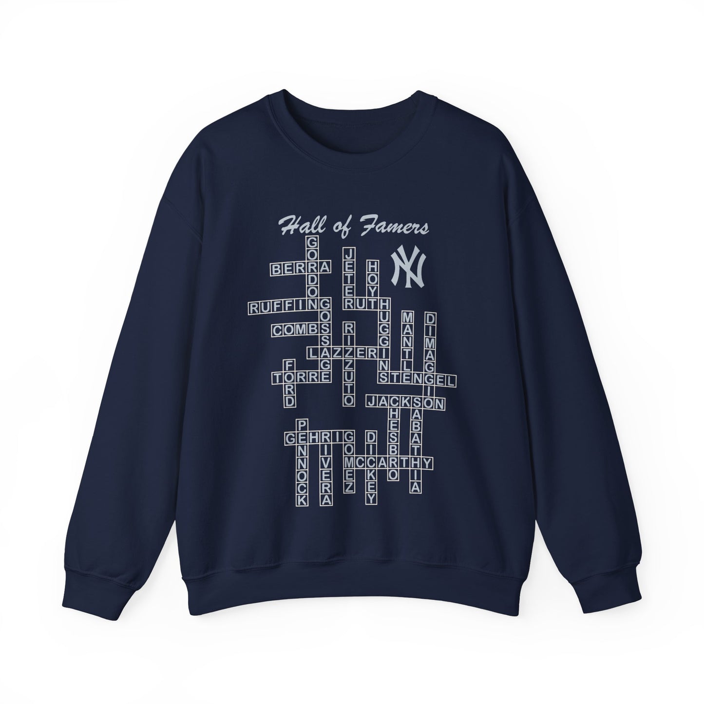 NY Yankees Hall of Famers - Crossword - Unisex Sweatshirt