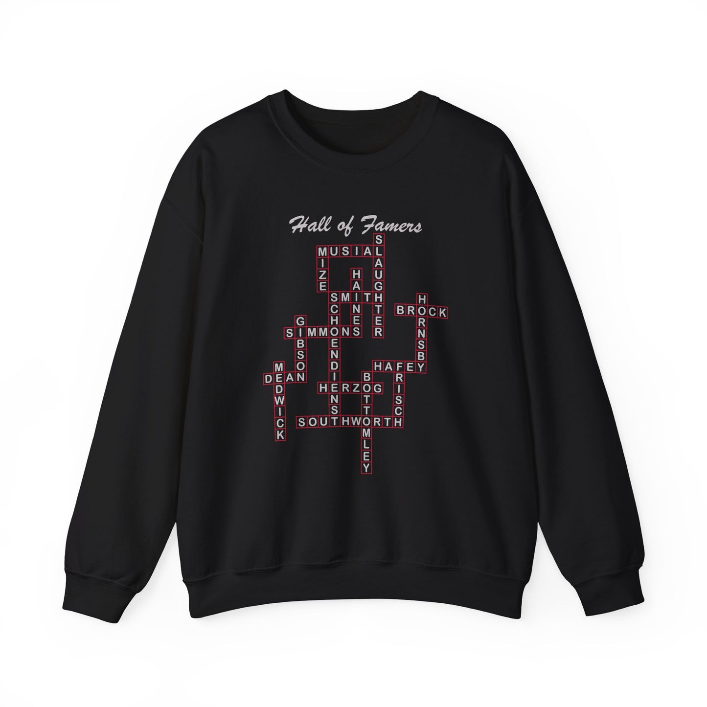 St Louis Cardinals Hall of Famers Crossword Sweatshirt