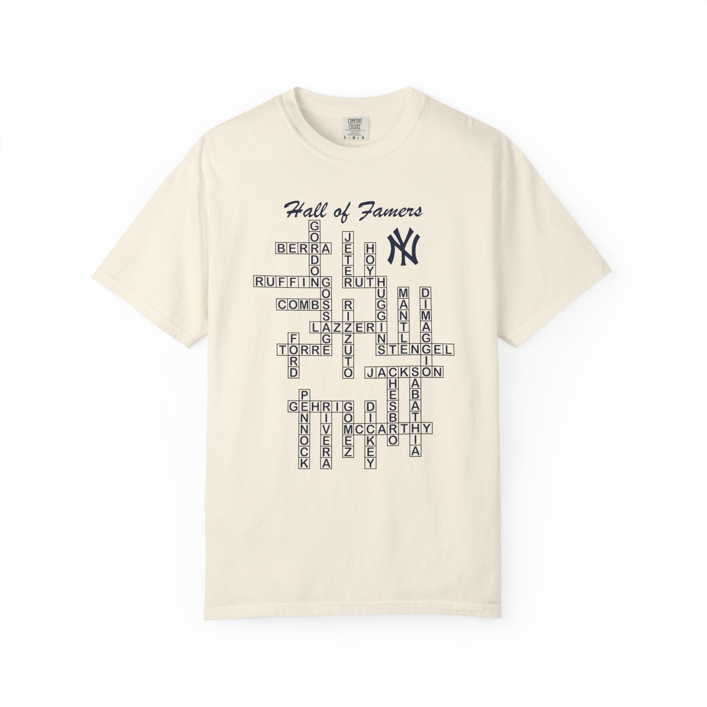 NY Yankees Hall of Famers Crossword Unisex T-Shirt