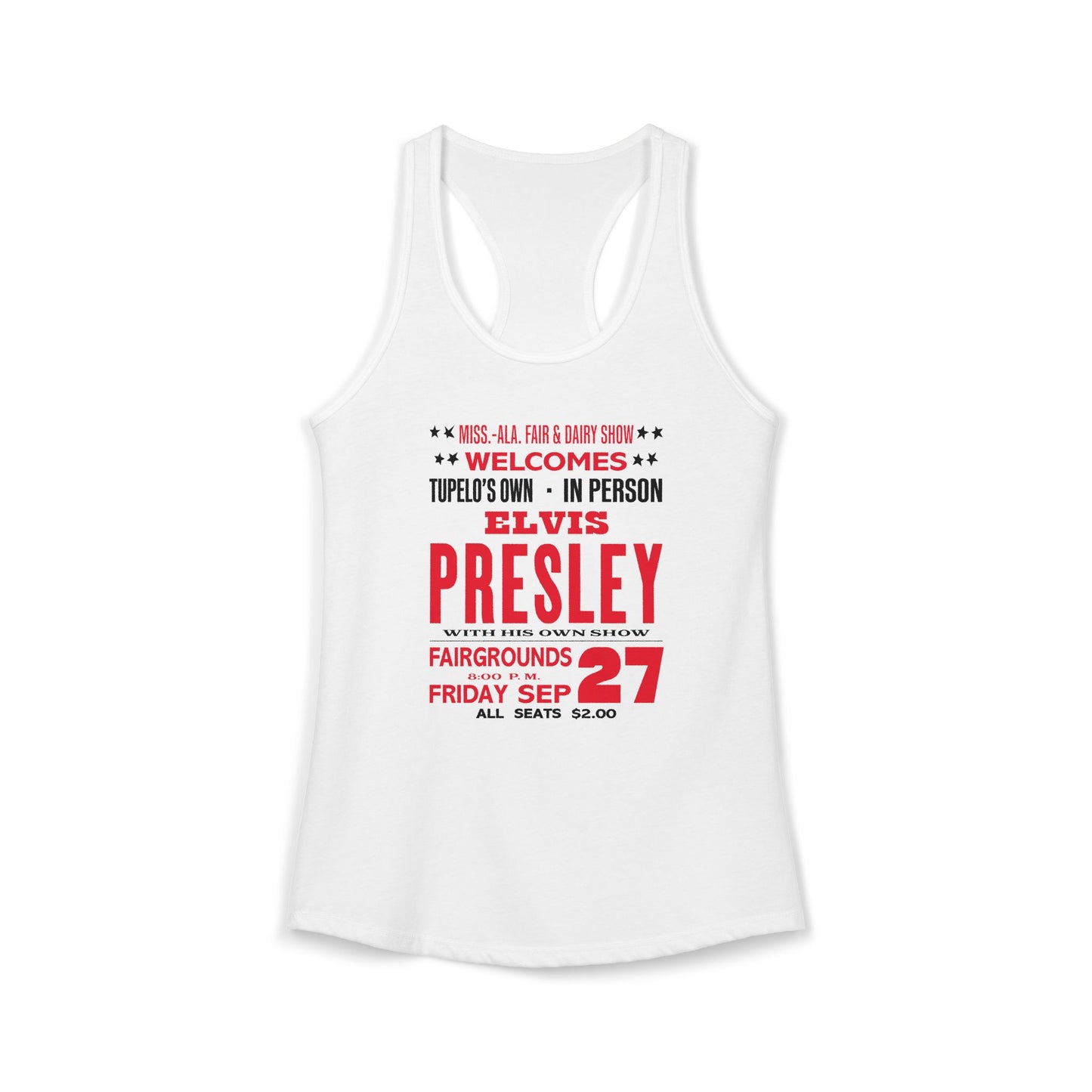 Elvis at the Fair Women's Racerback Tank