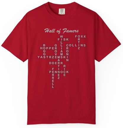 Boston Red Sox Hall of Famers Crossword Unisex T-Shirt