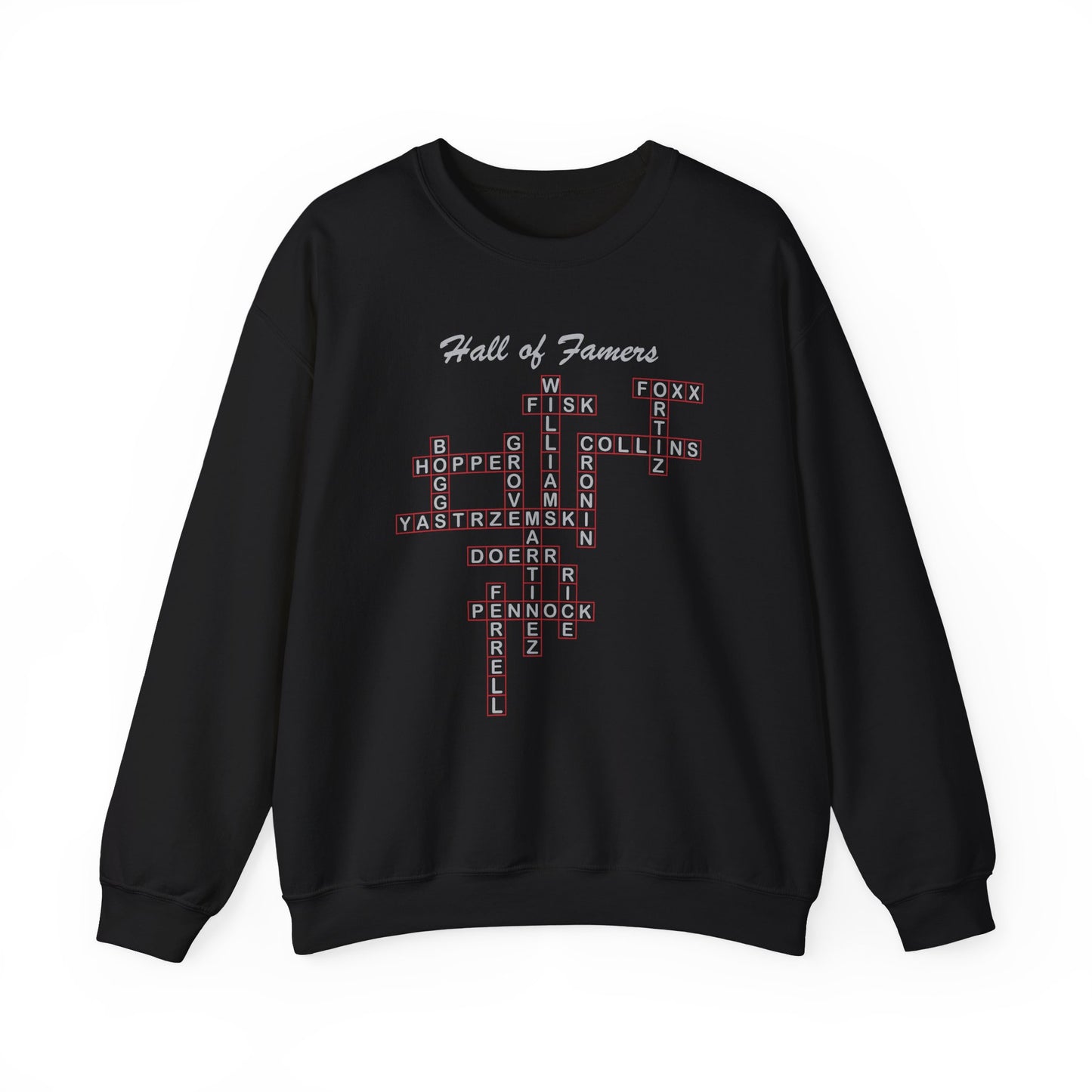 Boston Red Sox Hall of Famers Crossword Sweatshirt