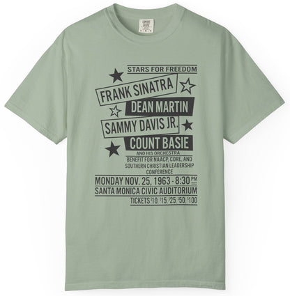 Frank Sinatra, Dean Martin, Sammy Davis Jr, Count Basie Stars for Freedom Unisex T-Shirt