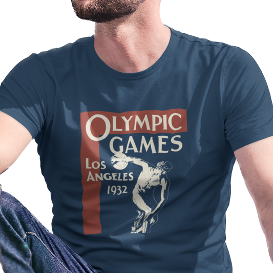 T-shirt with Olympic Games Los Angeles 1932 graphic.
