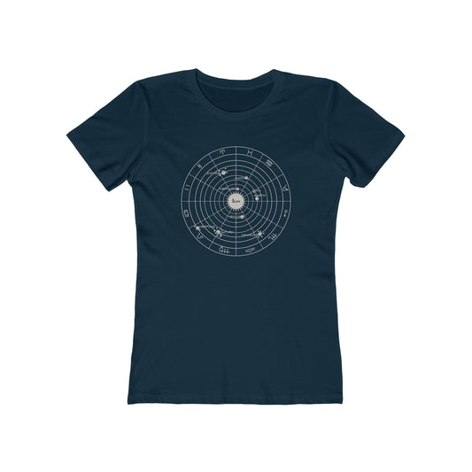 Solar System and Zodiac T-Shirt Women's