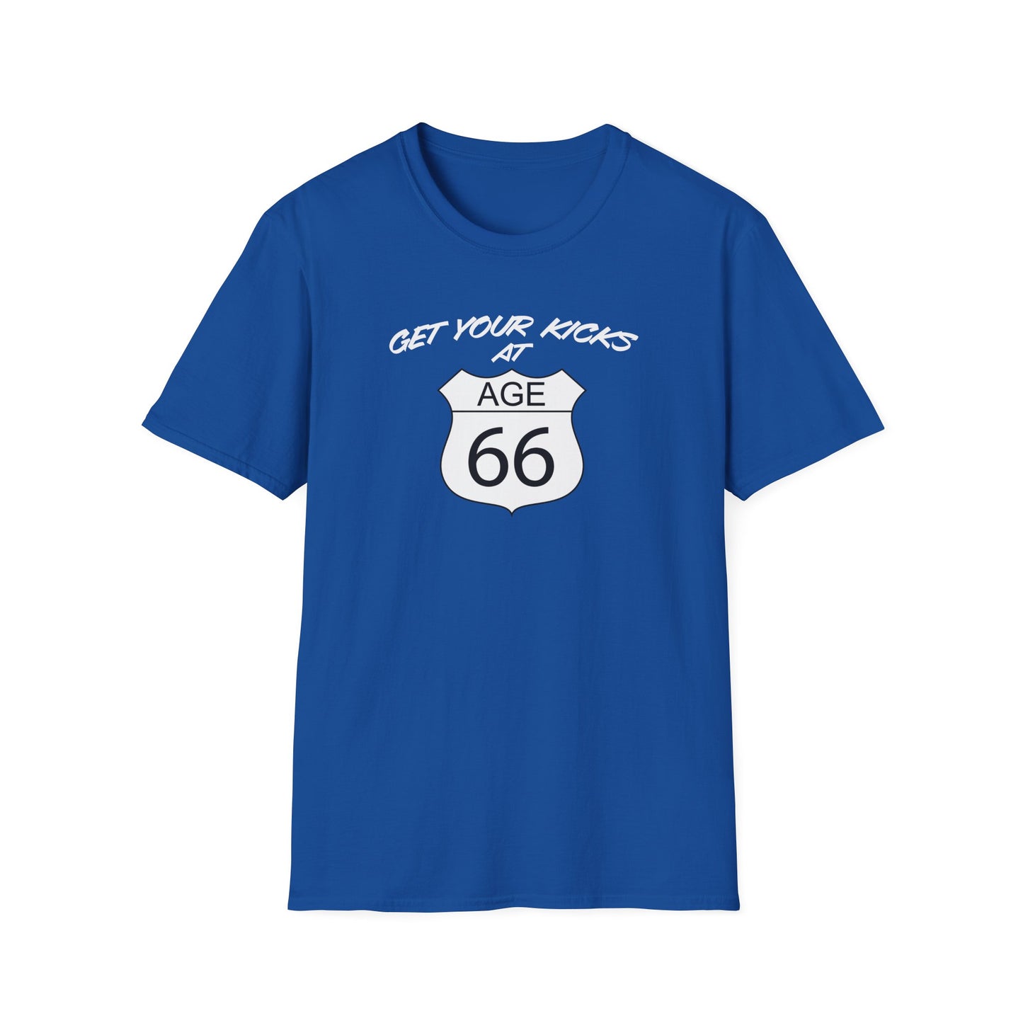 Get Your Kicks at Age 66 Unisex T-Shirt