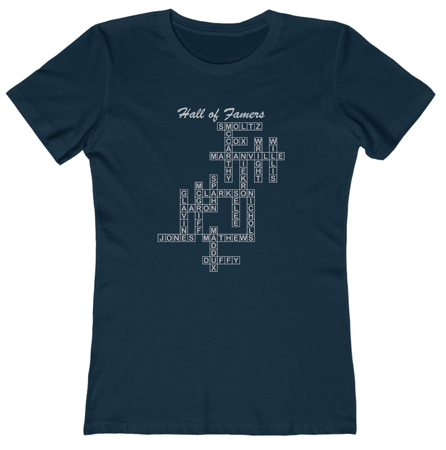 Braves Hall of Famers Crossword Women's Tee