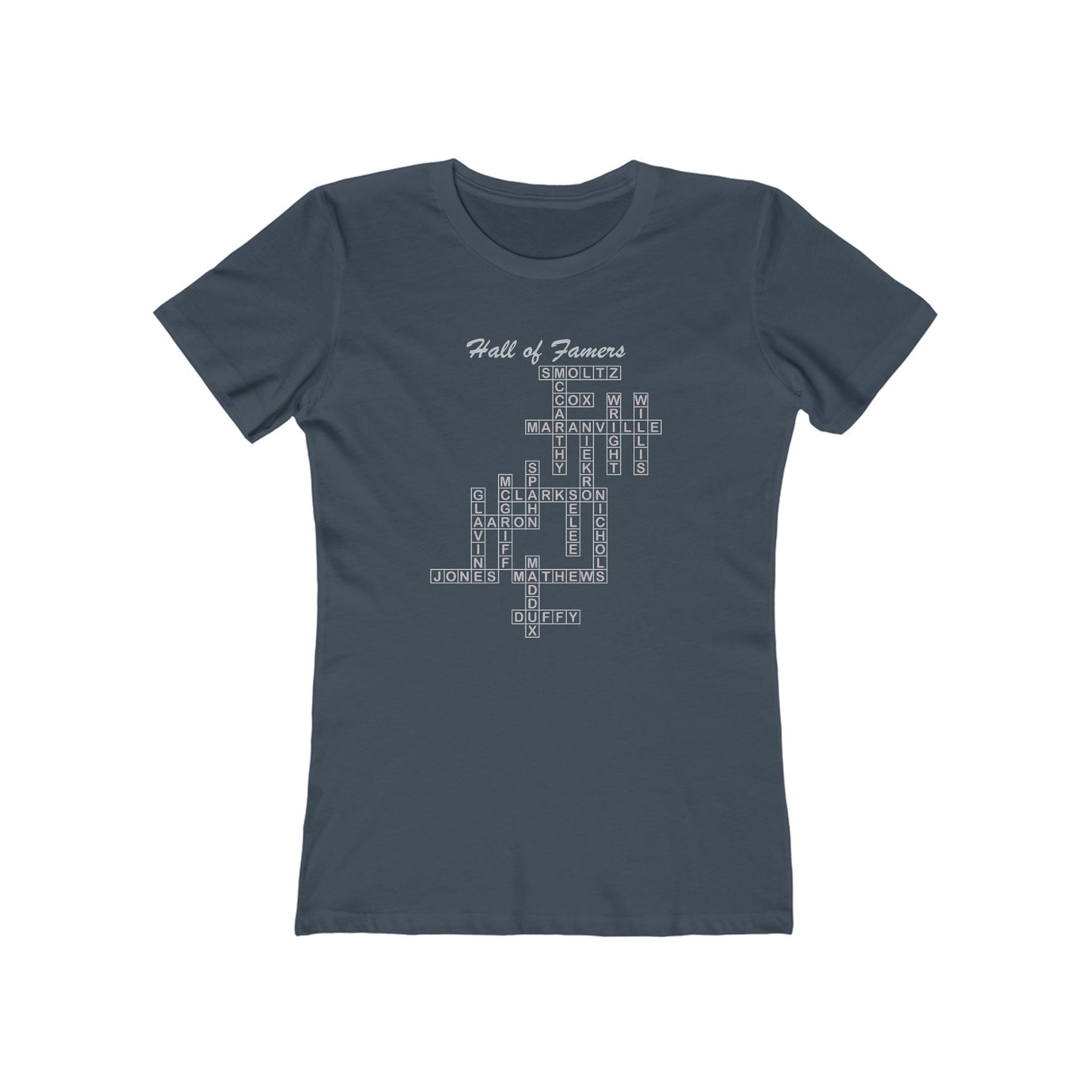 Braves Hall of Famers Crossword Women's Tee