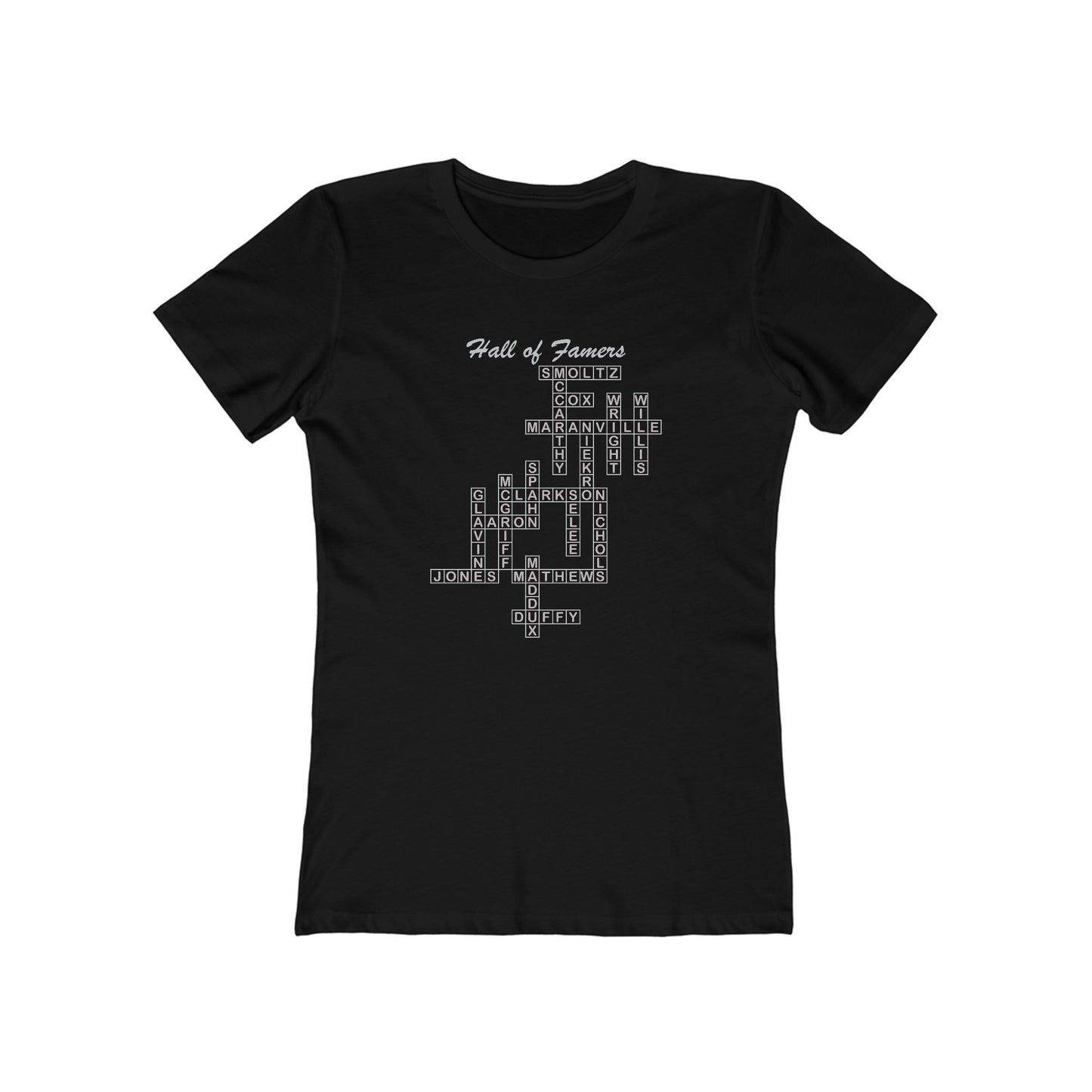 Braves Hall of Famers Crossword Women's Tee
