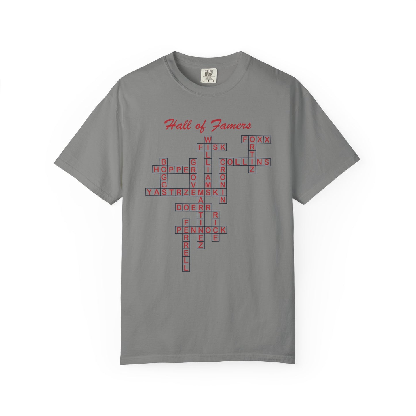 Boston Red Sox Hall of Famers Crossword Unisex T-Shirt
