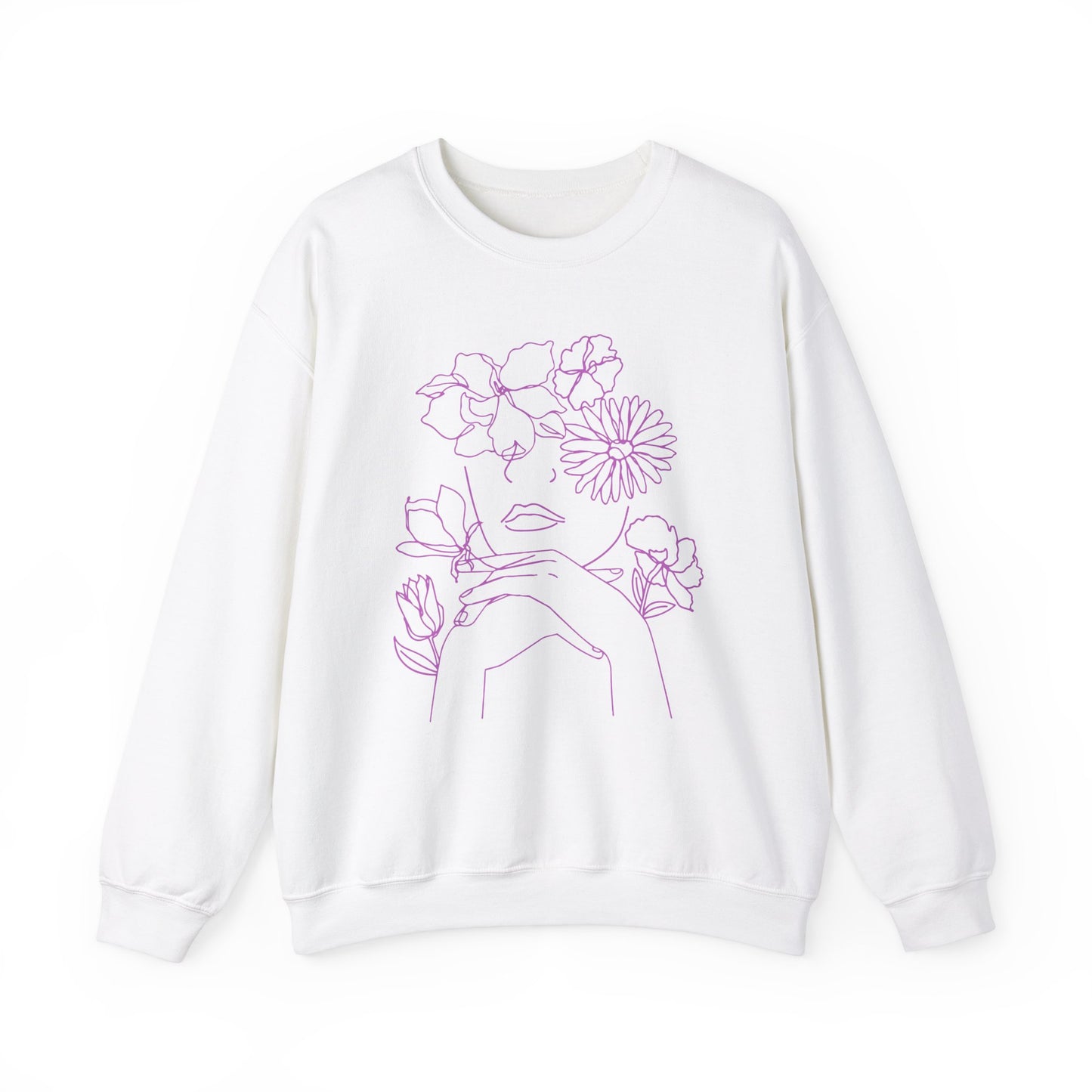 Woman Among the Flowers - Unisex Sweatshirt