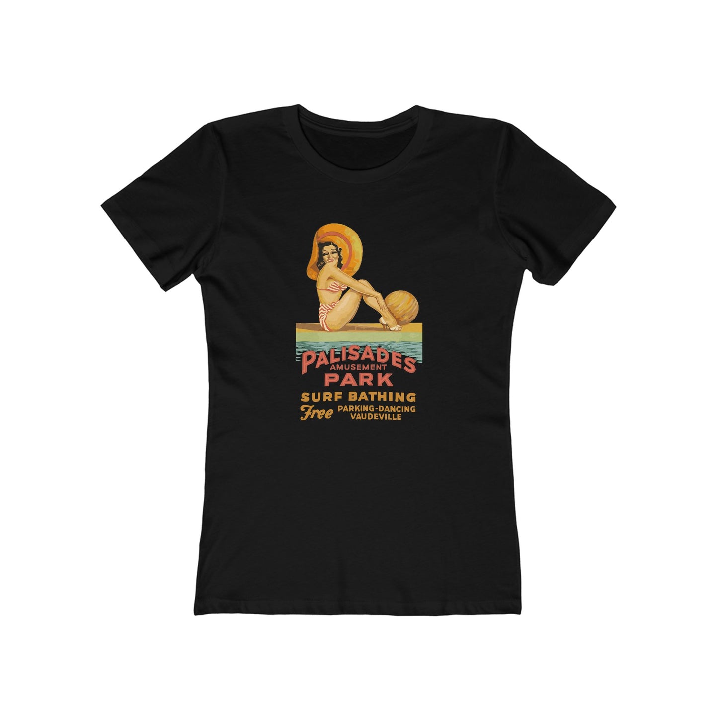 Palisades Amusement Park T-Shirt, New Jersey Tee Women's