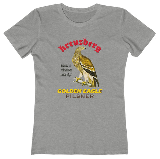 T-shirt with a graphic of an eagle in a beer ad