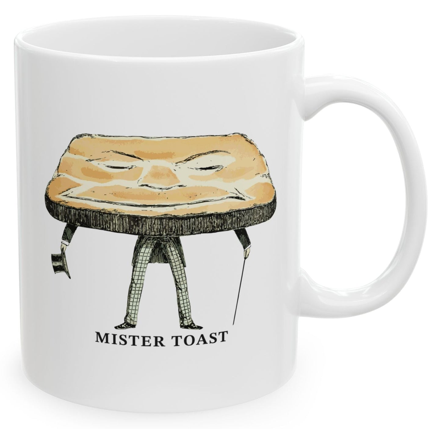 Mister Toast Coffee Mug, Ceramic 11oz