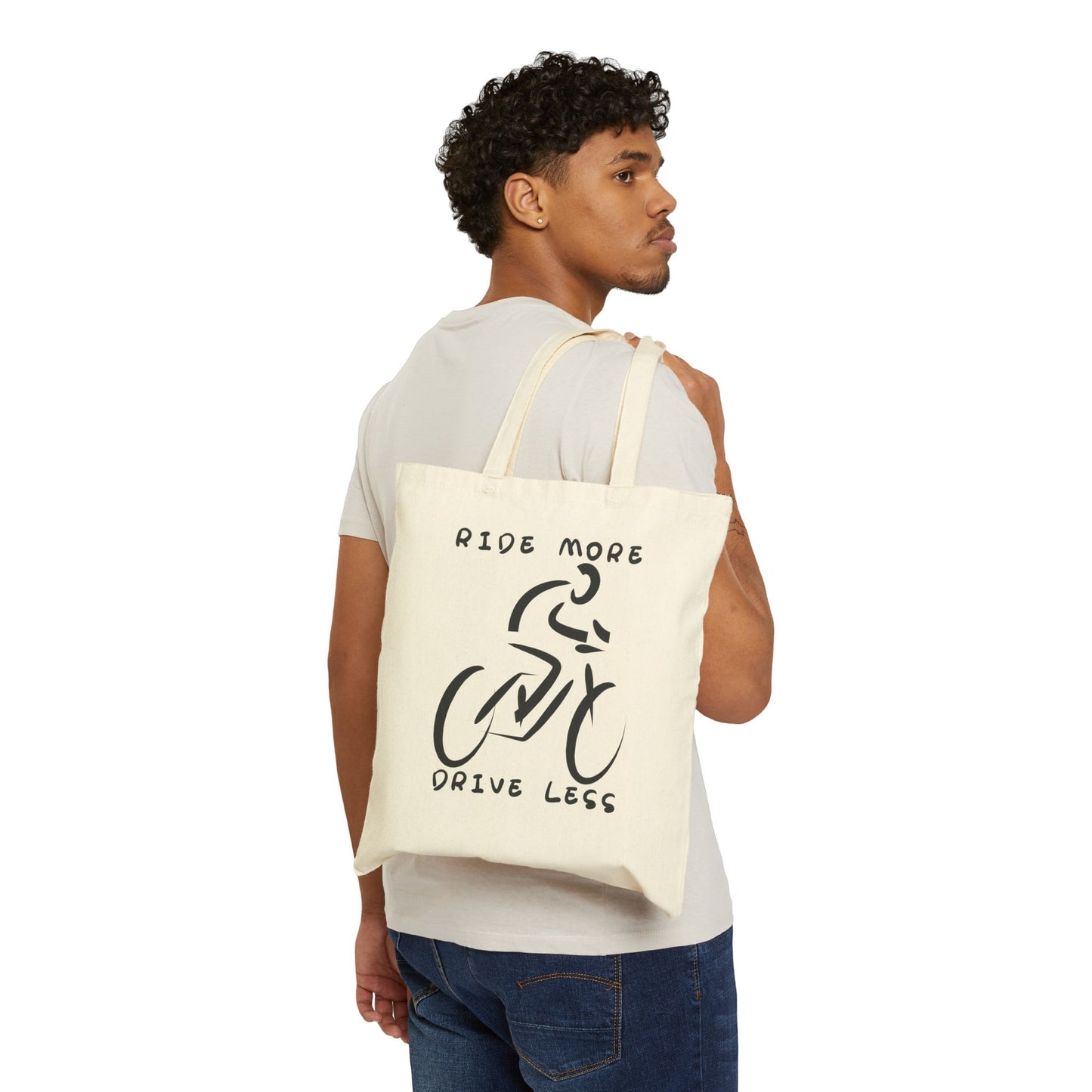 Ride More Drive Less Canvas Tote Bag