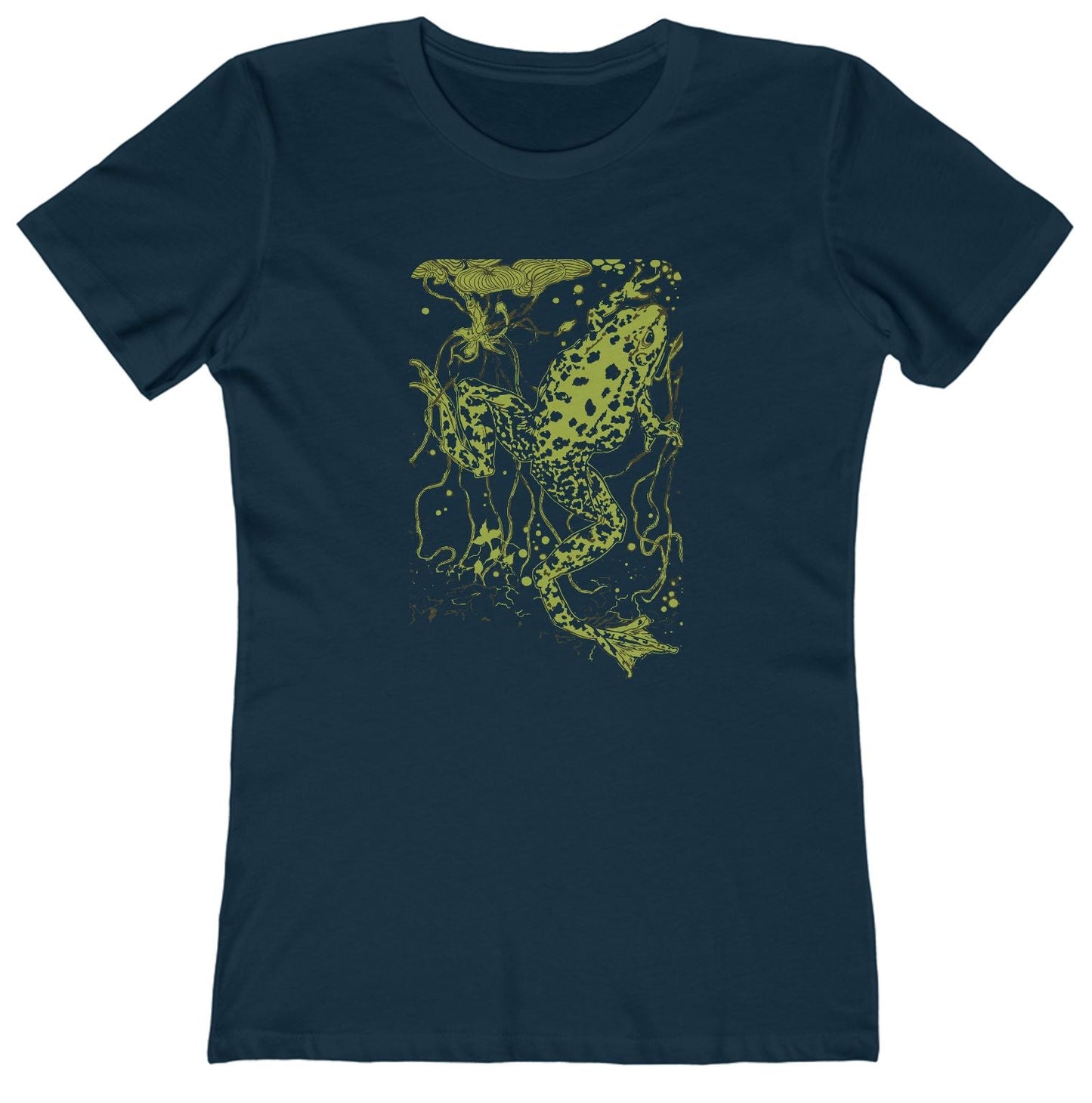 Frog T-Shirt Swimming Frog Women's