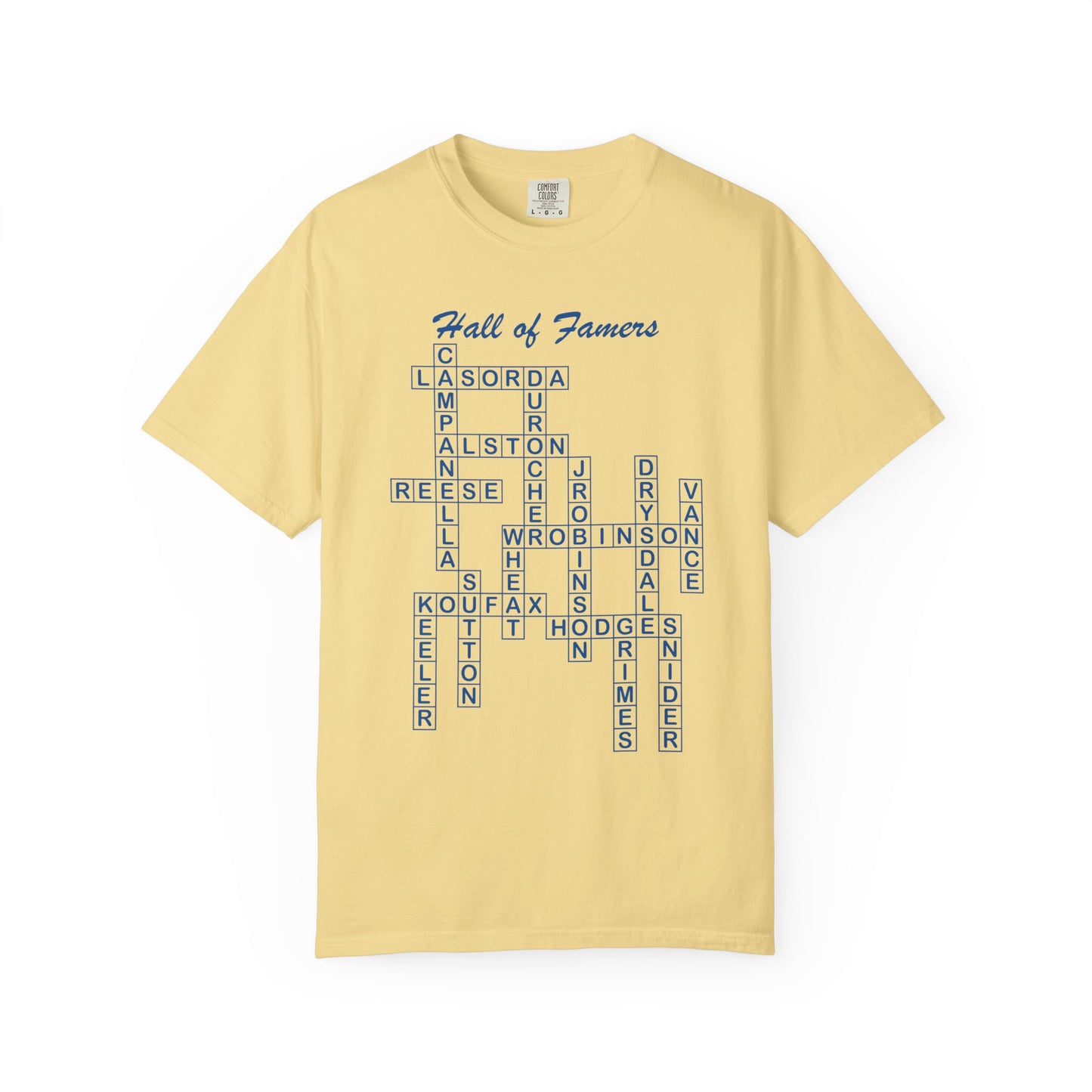 Dodgers Hall of Famers Crossword Unisex T-Shirt
