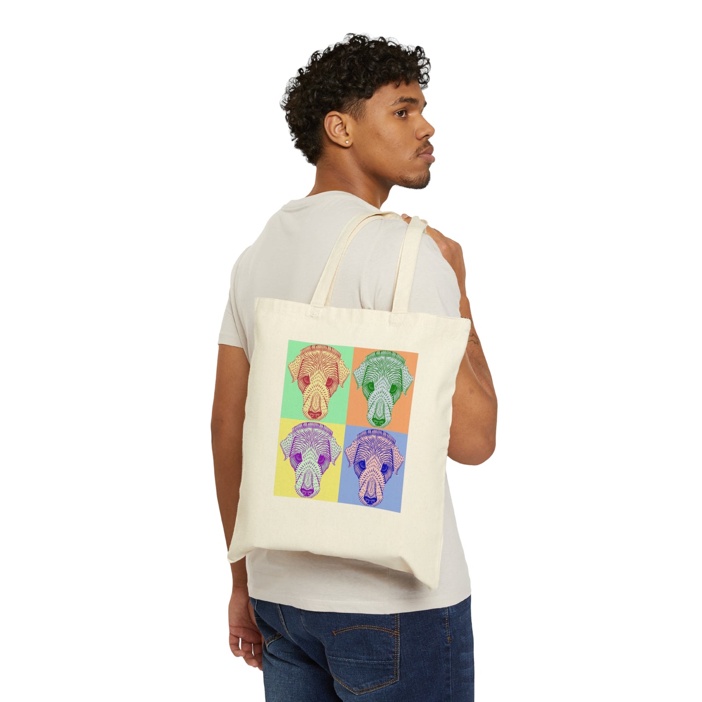 Four Dogs - Canvas Tote Bag