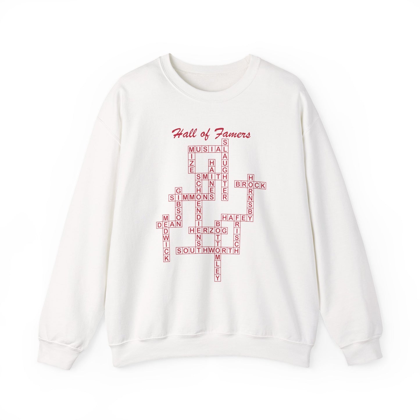 St Louis Cardinals Hall of Famers Crossword Sweatshirt