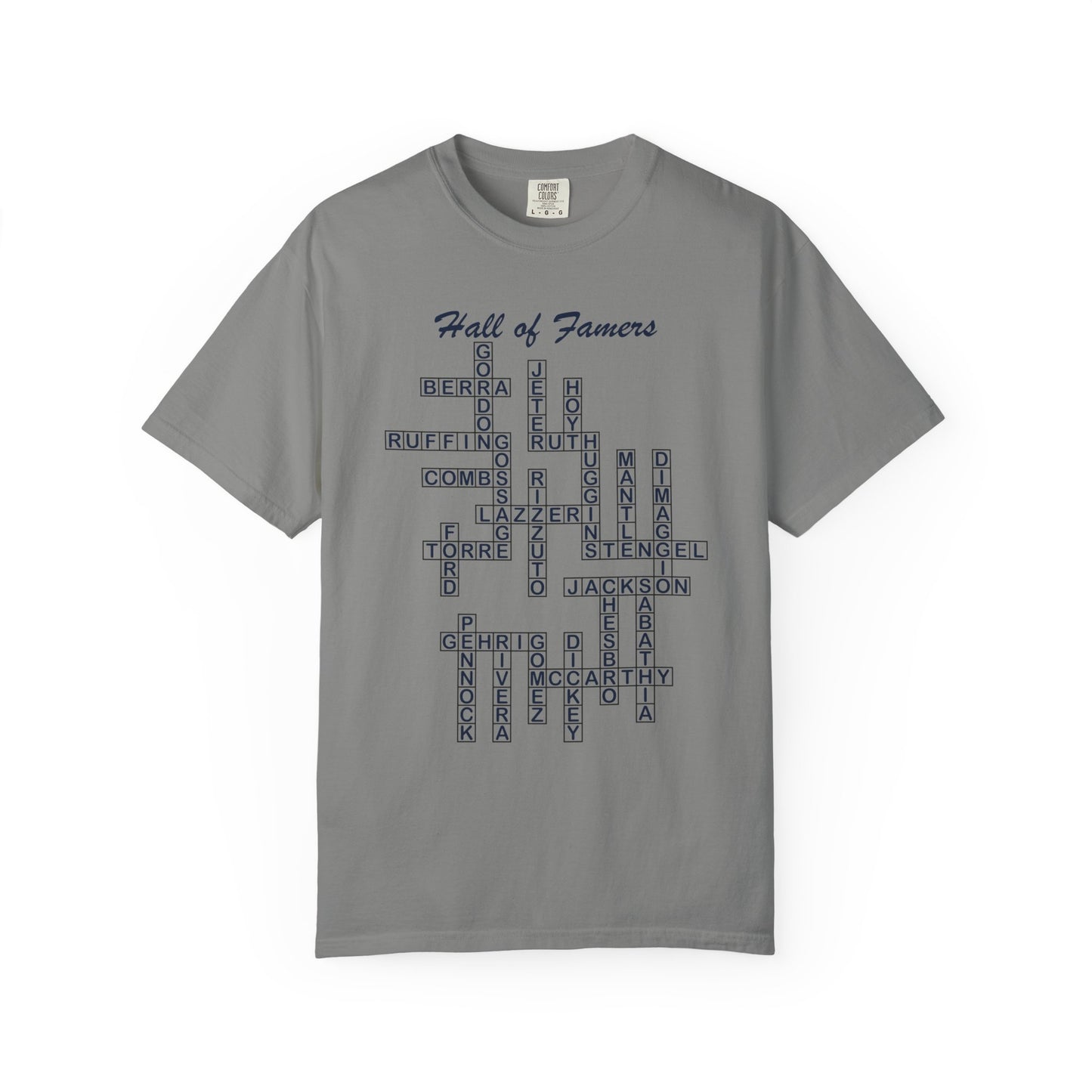 NY Yankees Hall of Famers Crossword Unisex T-Shirt