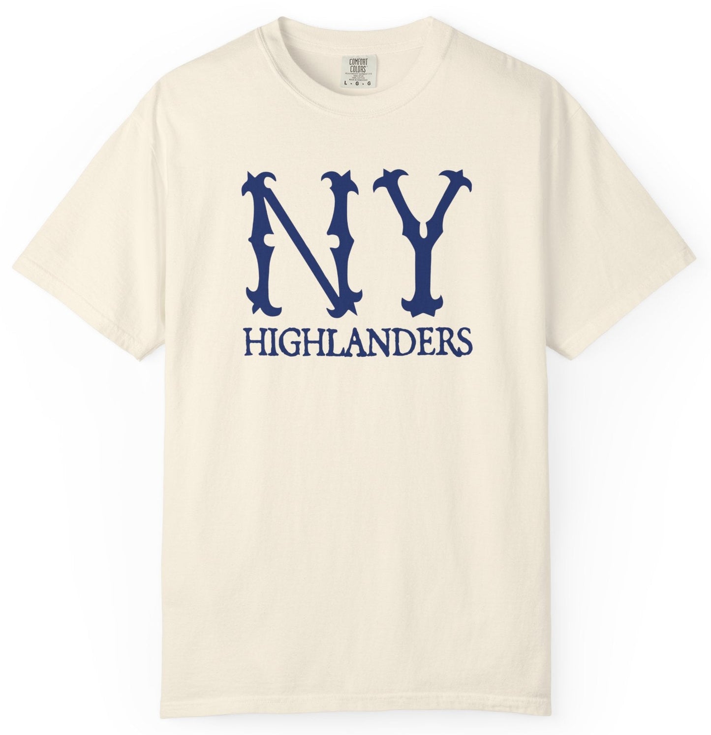T-shirt with New York Highlanders baseball team graphic