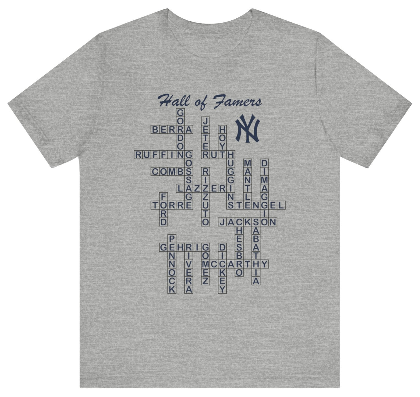 Yankees Hall of Fame Crossword T-Shirt