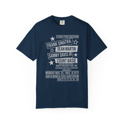 Frank Sinatra, Dean Martin, Sammy Davis Jr, Count Basie Stars for Freedom Unisex T-Shirt